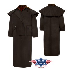 Trail brown oil coat