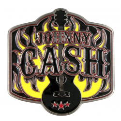 Johnny Cash Guitar belt buckle